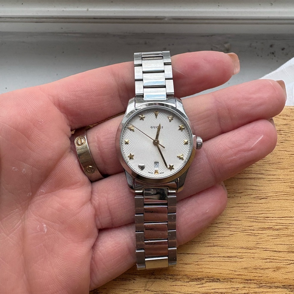 Silver Gucci Watch
